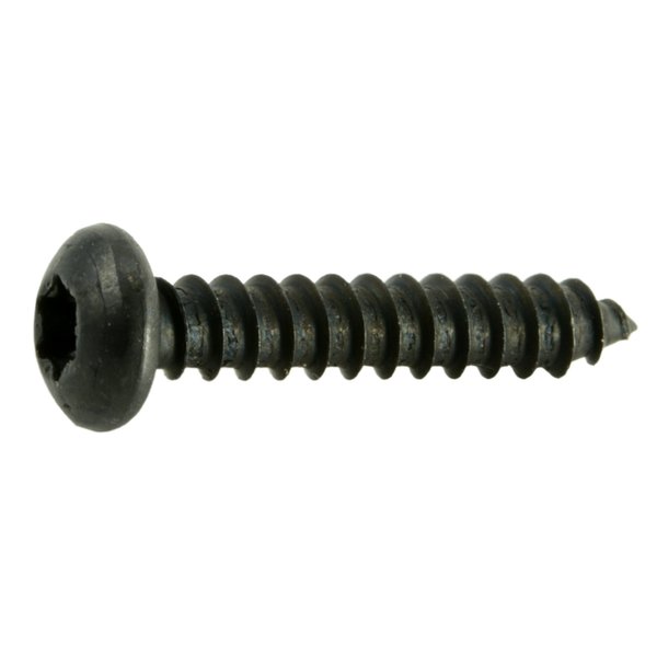 Midwest Fastener Sheet Metal Screw, #6 x 3/4 in, Black Steel Pan Head Torx Drive, 30 PK 36883